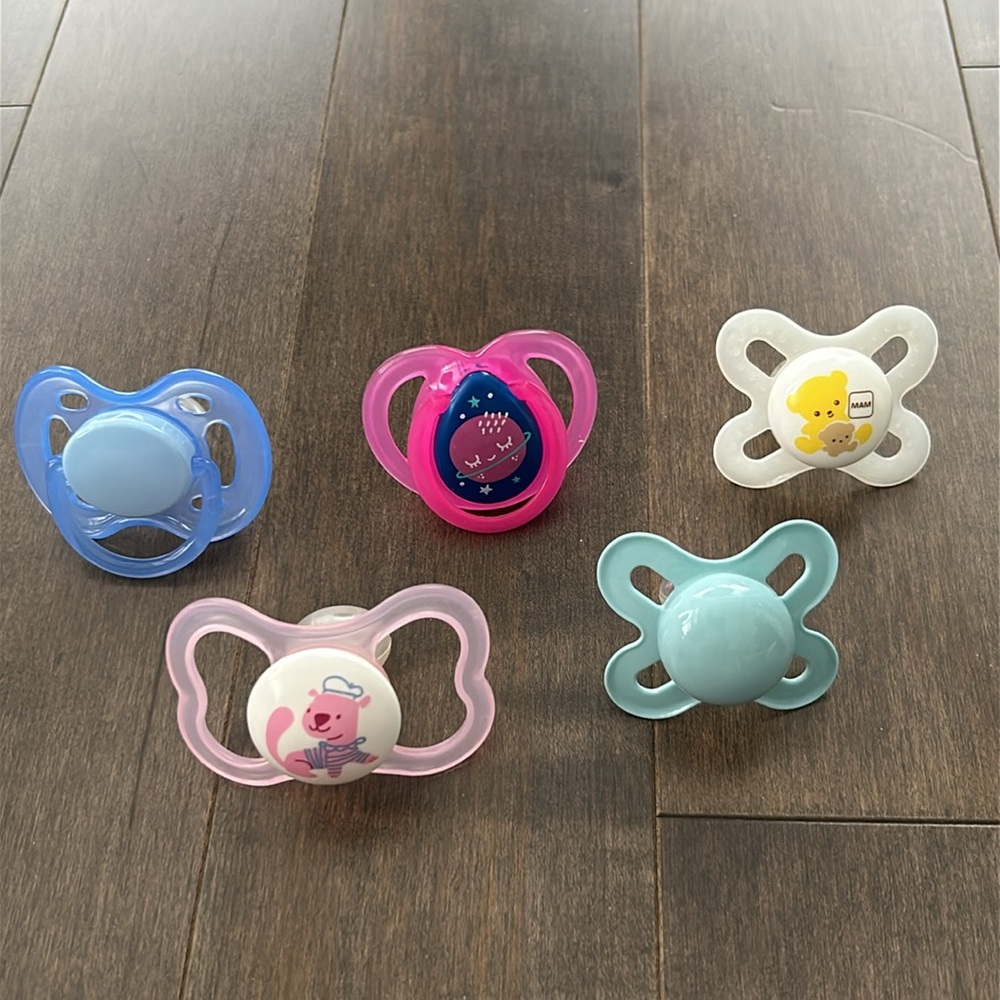 Newborn Baby Infant Child Pacifier Set, Soothers Nighttime Naptime, Air BPA Free